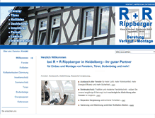 Tablet Screenshot of fenster-tueren-rippberger.de